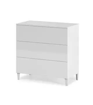 DIVA Cómoda 3c + patas Blanco Brillo