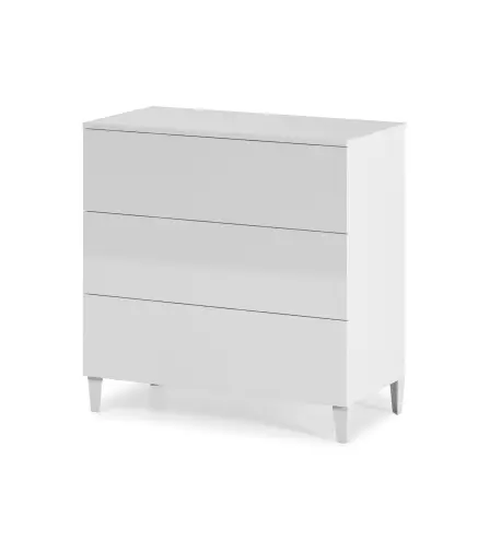 DIVA Cómoda 3c + patas Blanco Brillo