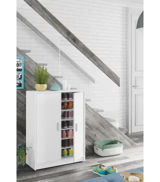 LISS Zapatero-armario Blanco