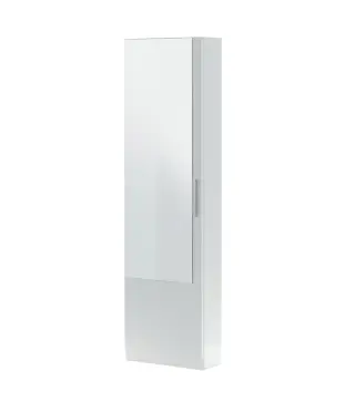 GUSTO Zapatero 1puerta + espejo (6 alturas-12varillas) Blanco Artik