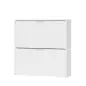 MAELYS Zapatero 2 puertas 75 (16 pares) Blanco
