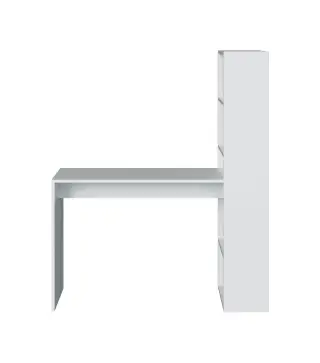 GIO PLUS Mesa + estanteria Blanco Artik