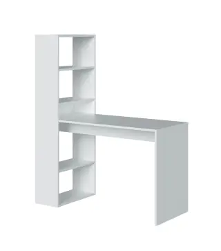 GIO PLUS Mesa + estanteria Blanco Artik