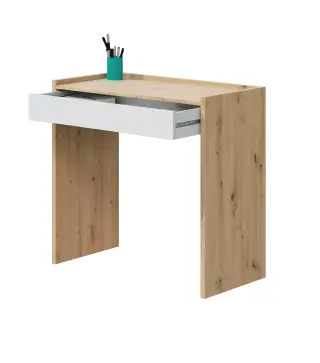 JUNIOR Mesa escritorio cajón Roble Nodi/Bl.Artik