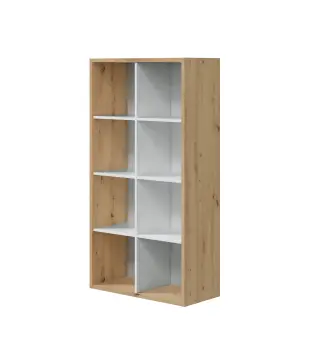 JUNIOR Estantería cubos Roble Nodi/Bl.Artik