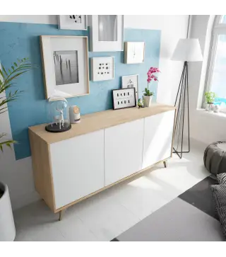 RELAX PLUS Aparador 3 puertas R.Canadian/Bl.Artik