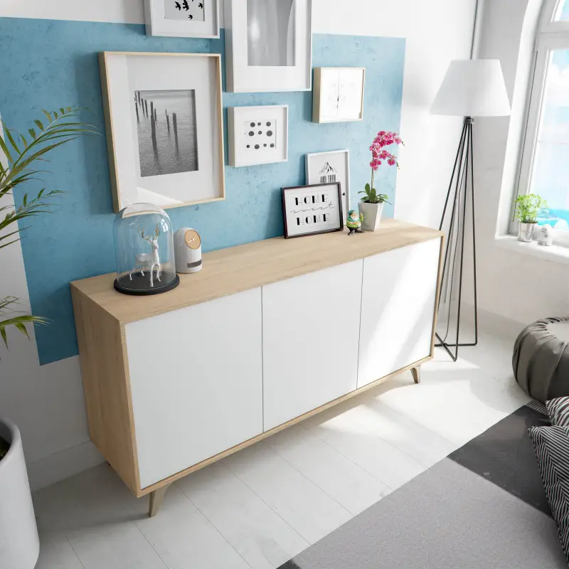 RELAX PLUS Aparador 3 puertas R.Canadian/Bl.Artik