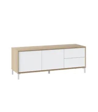 URBAN PLUS Mueble TV 2p+2c R.Canadian/Bl.Artik