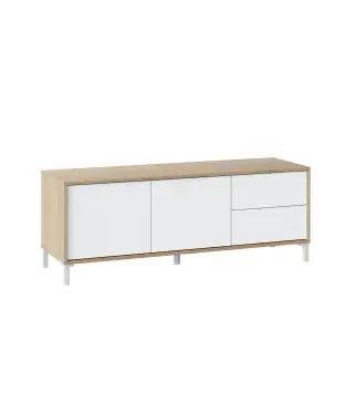 URBAN PLUS Mueble TV 2p+2c R.Canadian/Bl.Artik