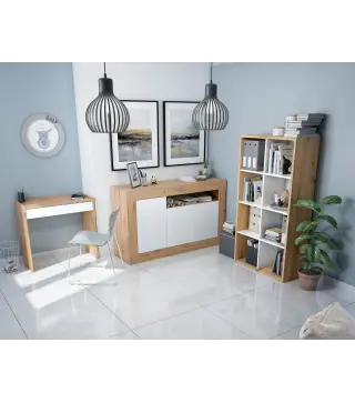 VELHO Buffet 3P Roble Nodi/Bl.Artik