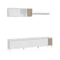 TEMPUS Salón mueble TV Blanco Artik/Natur