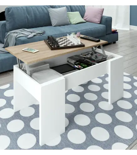 FLOW Mesa centro elevable Bl.Artik/R.Canadian