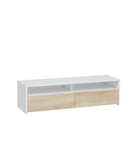 TOKIO Mueble TV 2 puertas Blanco Artik/Roble Canadian