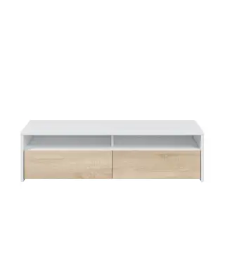 TOKIO Mueble TV 2 puertas Blanco Artik/Roble Canadian