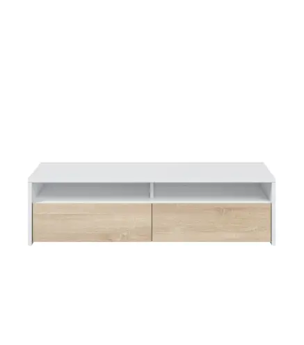 TOKIO Mueble TV 2 puertas Blanco Artik/Roble Canadian