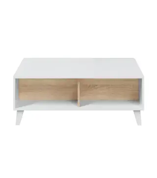 STYLUS PLUS Mesa centro elevable Bl.Brillo/R.Canadian