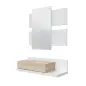 MODERN Recibidor 1c + espejo Blanco Artik/Roble Canadian