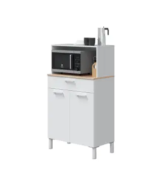 FAST Mueble auxiliar cocina 2P+1C Bl.Artik/R.Canadian