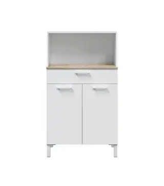 FAST Mueble auxiliar cocina 2P+1C Bl.Artik/R.Canadian