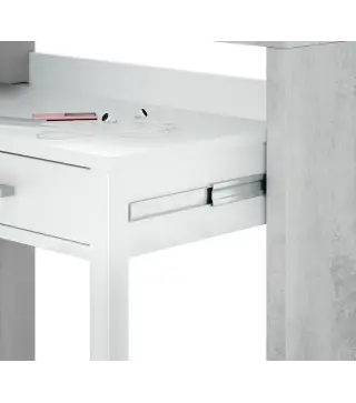 TYRION CONSOLA Escritorio Bl.Artik/Cemento