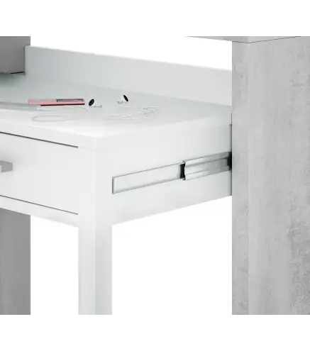 TYRION CONSOLA Escritorio Bl.Artik/Cemento