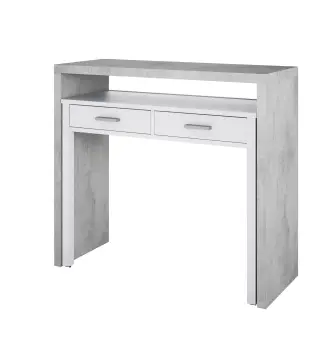 TYRION CONSOLA Escritorio Bl.Artik/Cemento