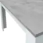 PRÁCTICO Mesa de comedor 90x140-190 EXTENSIBLE Cemento/ Bl. Artik