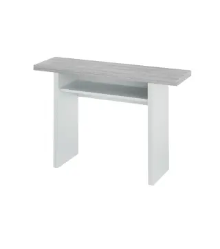 OGGI Mesa consola desplegable 35-70 Blanco Artik/Cemento
