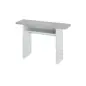 OGGI Mesa consola desplegable 35-70 Blanco Artik/Cemento