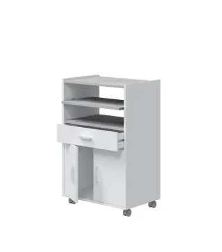 CHEFF Mueble microondas 1c+2p Blanco Artik/Cemento