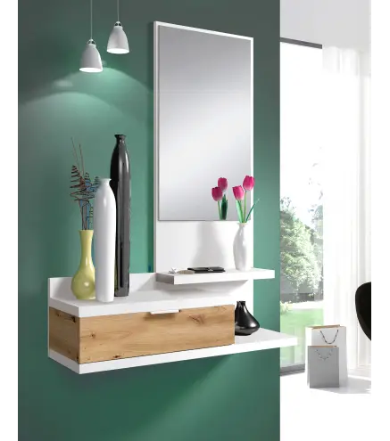 LIA Recibidor 1c + espejo Bl.Artik/R.Nodi