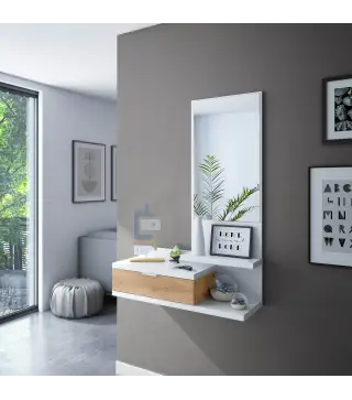 LIA Recibidor 1c + espejo Bl.Artik/R.Nodi