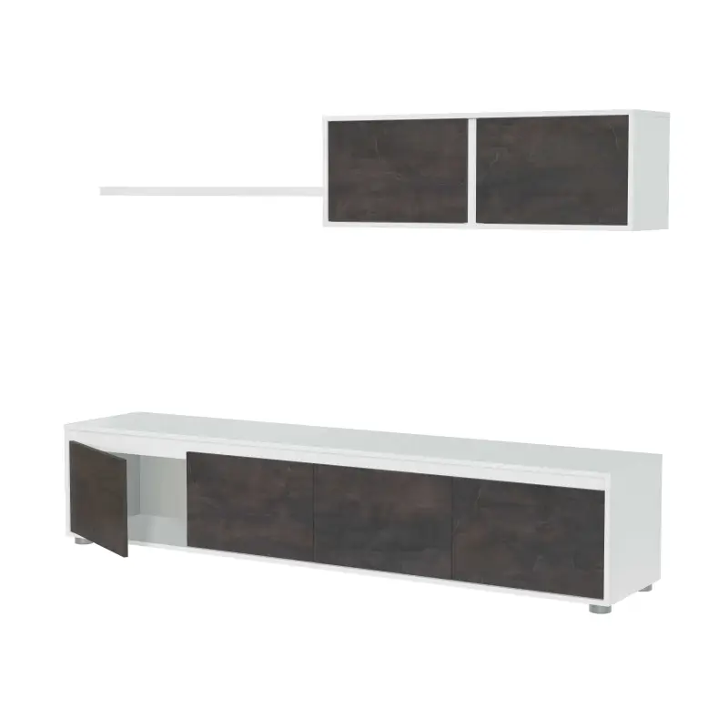 HOME Salón TV Blanco Artik/Oxido