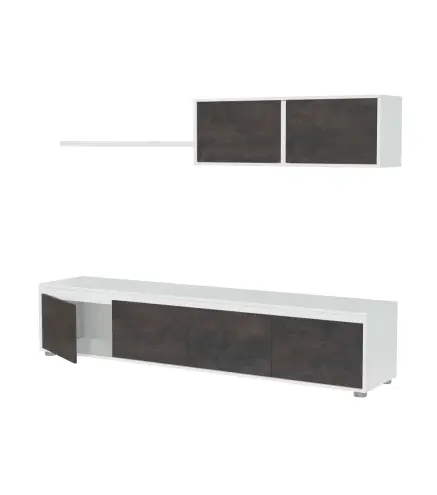 HOME Salón TV Blanco Artik/Oxido