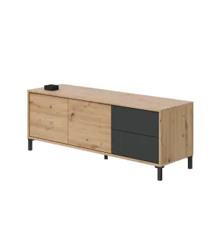 URBAN PLUS Mueble TV 2p+2c R.Nodi/Gris Antracita