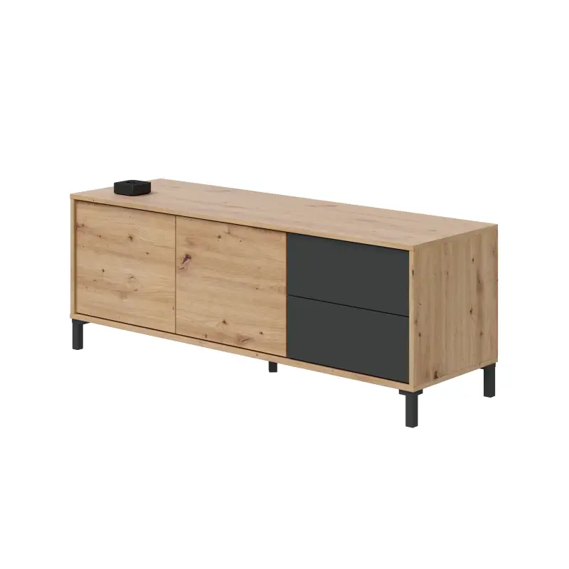 URBAN PLUS Mueble TV 2p+2c R.Nodi/Gris Antracita