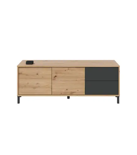 URBAN PLUS Mueble TV 2p+2c R.Nodi/Gris Antracita