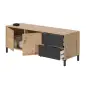 URBAN PLUS Mueble TV 2p+2c R.Nodi/Gris Antracita