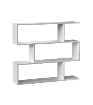 DANERYS Estantería baja Blanco Brillo