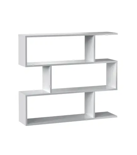 DANERYS Estantería baja Blanco Brillo