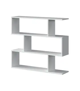 DANERYS Estantería baja Blanco Brillo