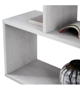 DANERYS Estantería baja Cemento