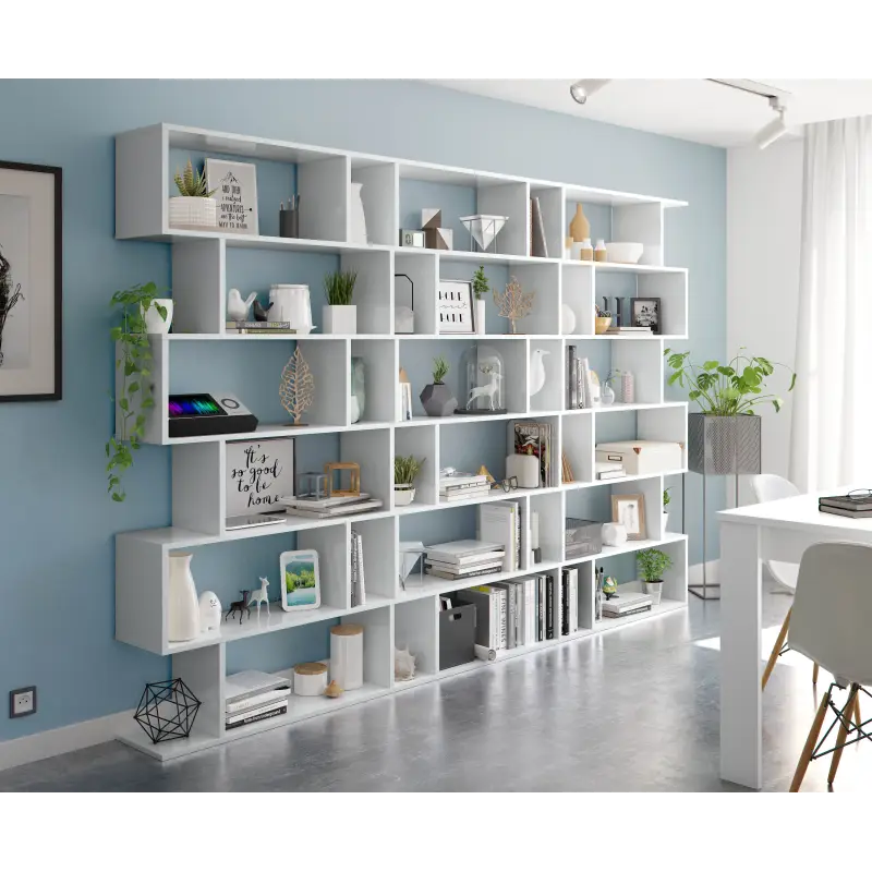 DANERYS Estantería alta Blanco Brillo