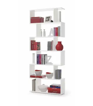 DANERYS Estantería alta Blanco Brillo