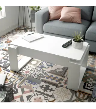 URBAN Mesa centro elevable Blanco Artik