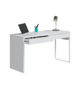 BIANCA Mesa escritorio (reversible) Blanco Artik