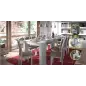 FUNZIONALE CONSOLA comedor 90x50-237 EXTENSIBLE Blanco Brillo