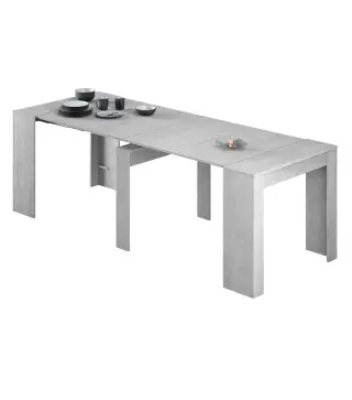 FUNZIONALE CONSOLA comedor 90x50-237 EXTENSIBLE Cemento
