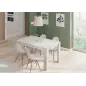 PRACTICO Mesa de comedor 90x140-190 EXTENSIBLE Blanco Artik