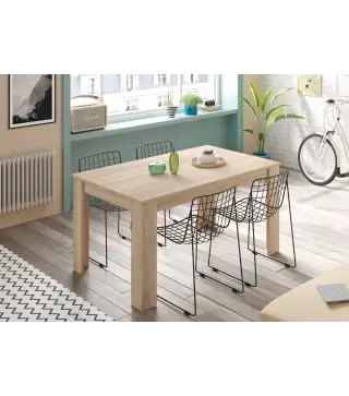 PRACTICO Mesa de comedor 90x140-190 EXTENSIBLE Roble Canadian